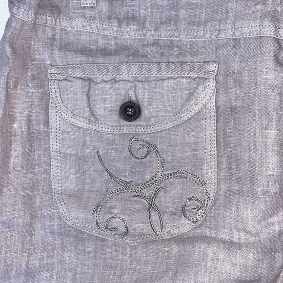 Women’s Colori Lilac 100% linen‎ mini skirt size 11 - Picture 7 of 10